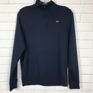 Vineyard Vines Blue 1/4 Zip Pullover Jacket L 16